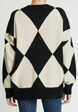 Load image into Gallery viewer, Pistola Evelyn Oversized Cardigan in Diamonds Play