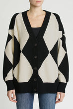 Load image into Gallery viewer, Pistola Evelyn Oversized Cardigan in Diamonds Play