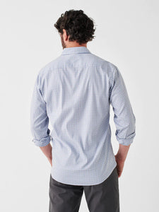 Faherty Mens Movement Shirt - Light Blue Gingham
