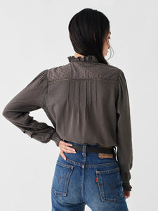 Faherty Willa Top in Faded Black - FINAL SALE