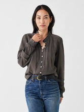 Load image into Gallery viewer, Faherty Womens Willa Top in Faded Black