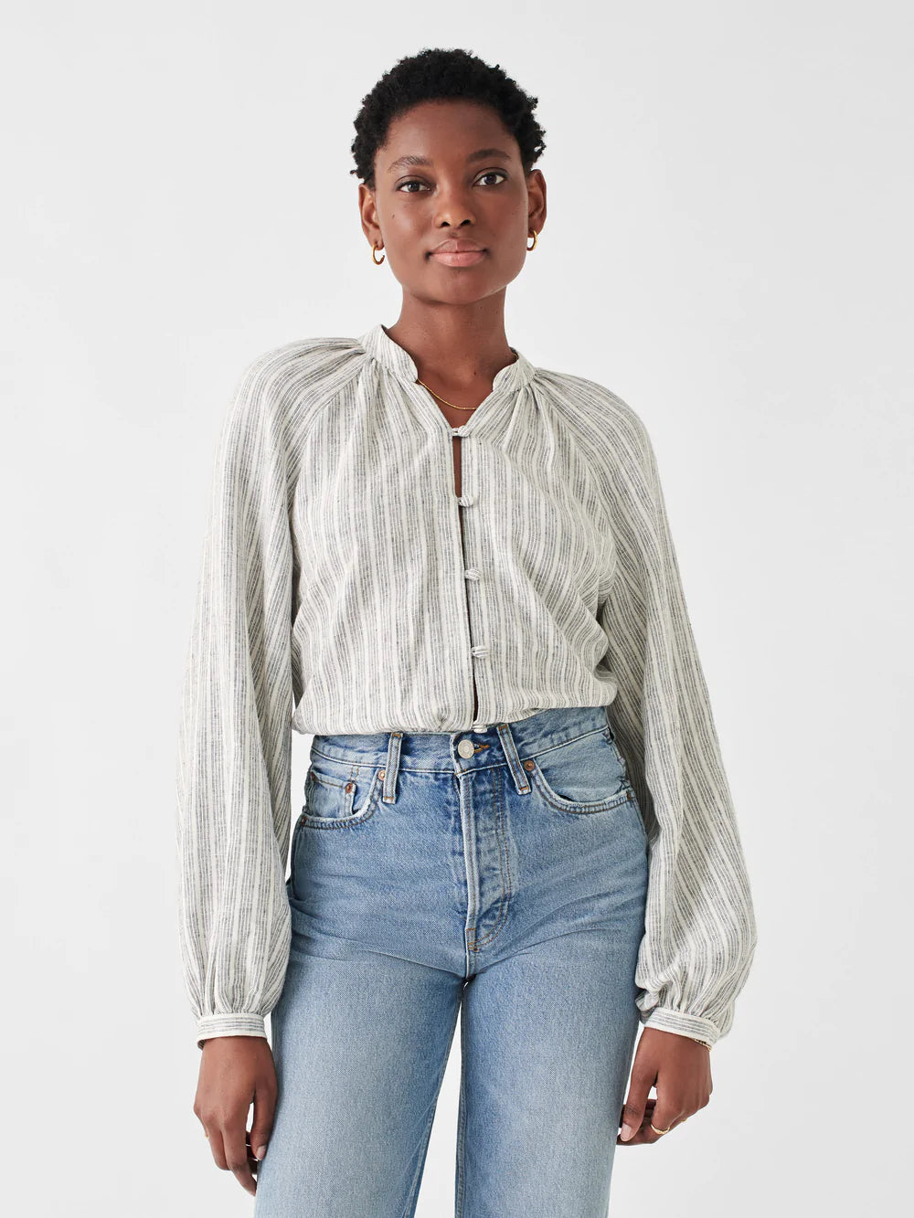 Faherty Womens Naomi Top in Sierra Stripe - FINAL SALE