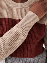 Load image into Gallery viewer, Faherty Cozy Cotton Crew - Autumn Colorblock - FINAL SALE