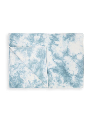 Faherty Tie Dye Blanket in Pacific Mist