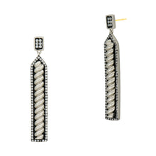 Load image into Gallery viewer, FREIDA ROTHMAN Twisted Cable Linear Earring