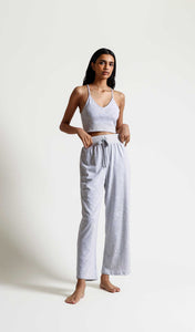 Skin Malin Crop Top in Silver Shadow - FINAL SALE