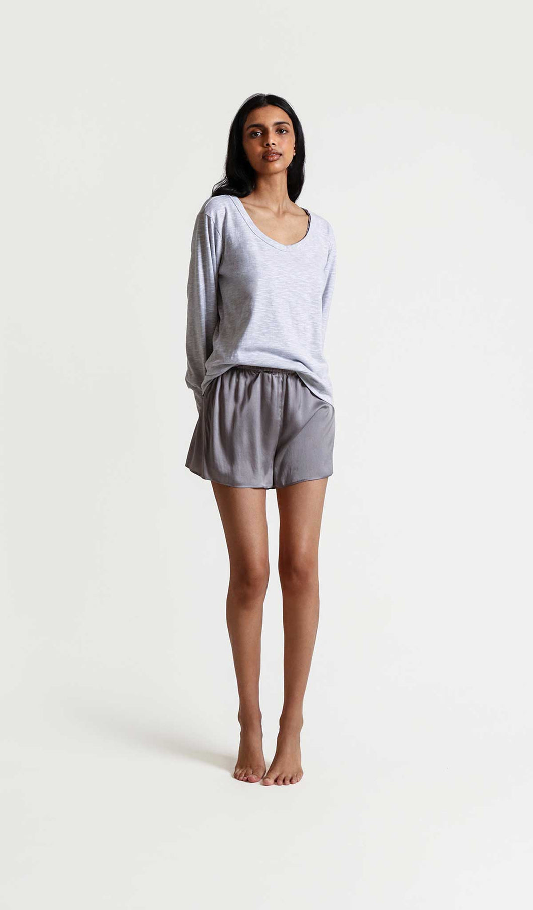 Skin Mylee Pullover in Silver Shadow - FINAL SALE