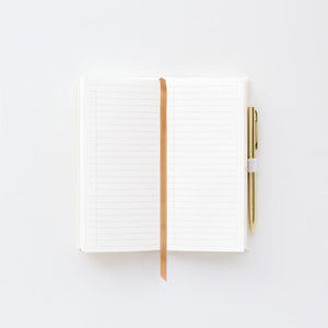 Designworks White "White Lies" - Bookcloth Cover w/Pen