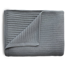 Load image into Gallery viewer, Mushie Knitted Ribbed Blanket