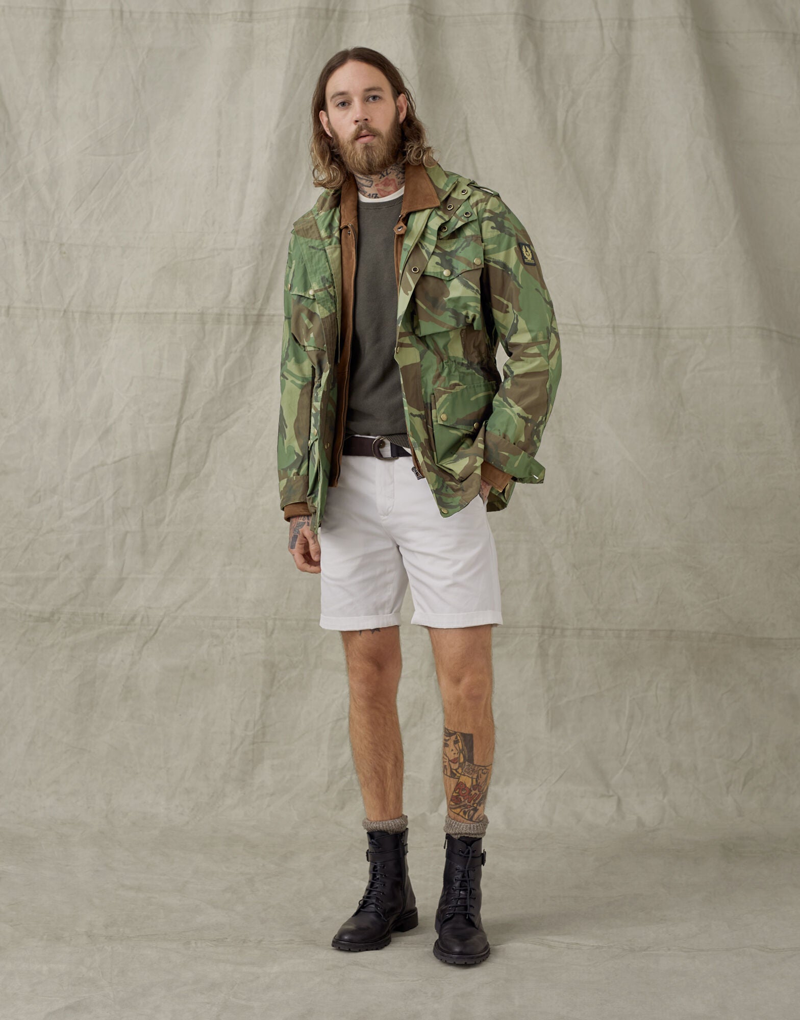 Green belstaff jacket store