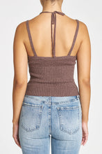 Load image into Gallery viewer, Pistola Louise Halter Two Layer Sweater Tank in Mocha - FINAL SALE