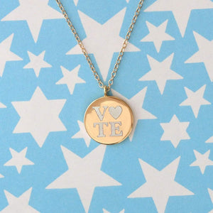 Kris Nations Vote Heart Necklace