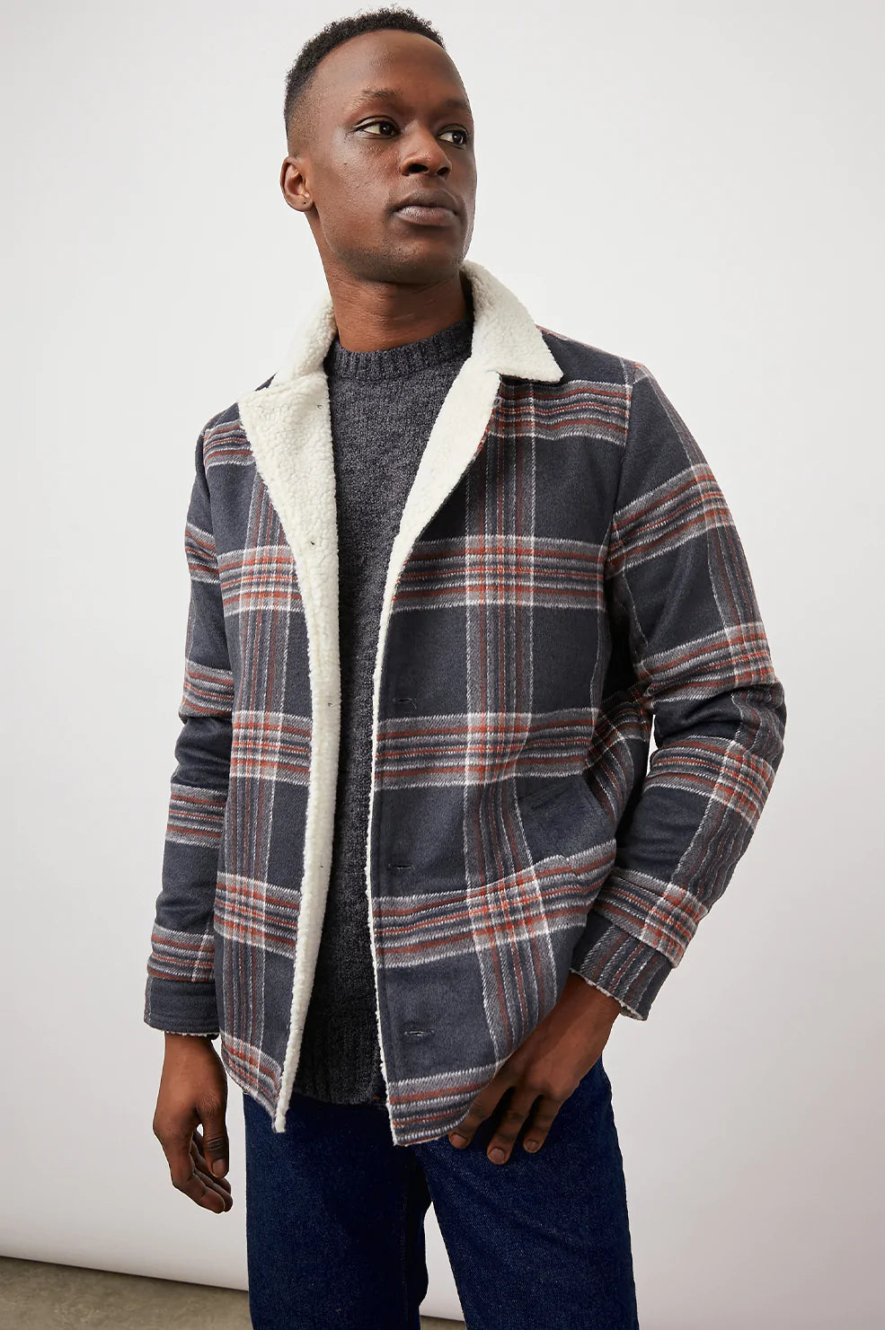 Rails Ozark Jacket in Navy Cardinal
