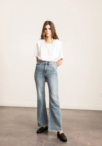 Pistola Stevie High Rise Relaxed Flare in Pulse - FINAL SALE