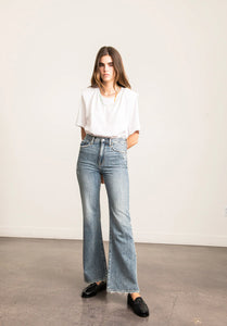 Pistola Stevie High Rise Relaxed Flare in Pulse