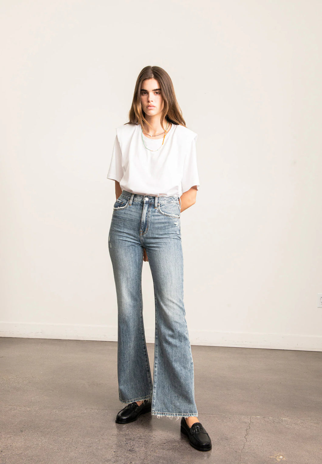 Pistola Stevie High Rise Relaxed Flare in Pulse - FINAL SALE