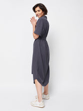 Load image into Gallery viewer, Faherty Womens Nolita Dream Cotton Dress in Washed Black - FINAL SALE
