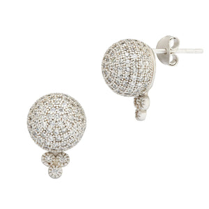 FREIDA ROTHMAN Pavé Ball Stud Earrings