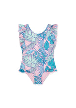 Load image into Gallery viewer, Boardies Kids Palmtopia Ruffle Swimsuit