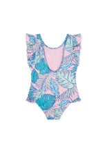 Load image into Gallery viewer, Boardies Kids Palmtopia Ruffle Swimsuit