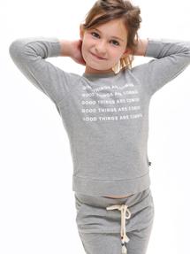 Sol Angeles Kids Good Things Pullover in Heather - FINAL SALE