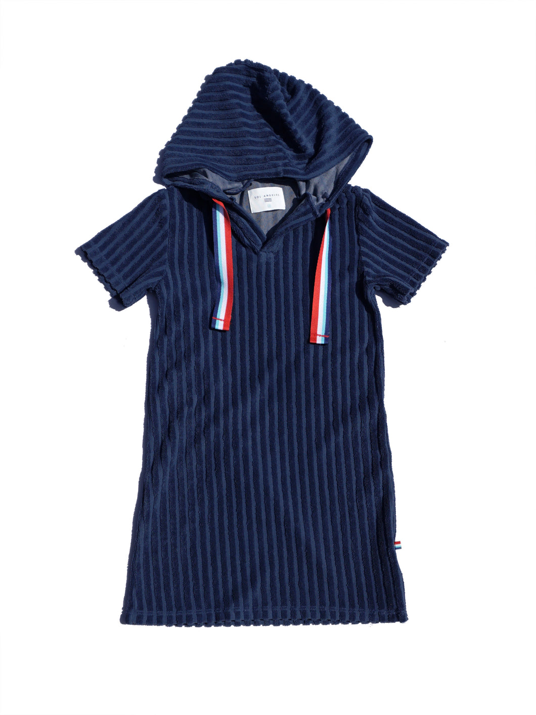 Sol Angeles Kids Santa Rosa Terry Hoodie Dress in Indigo - FINAL SALE