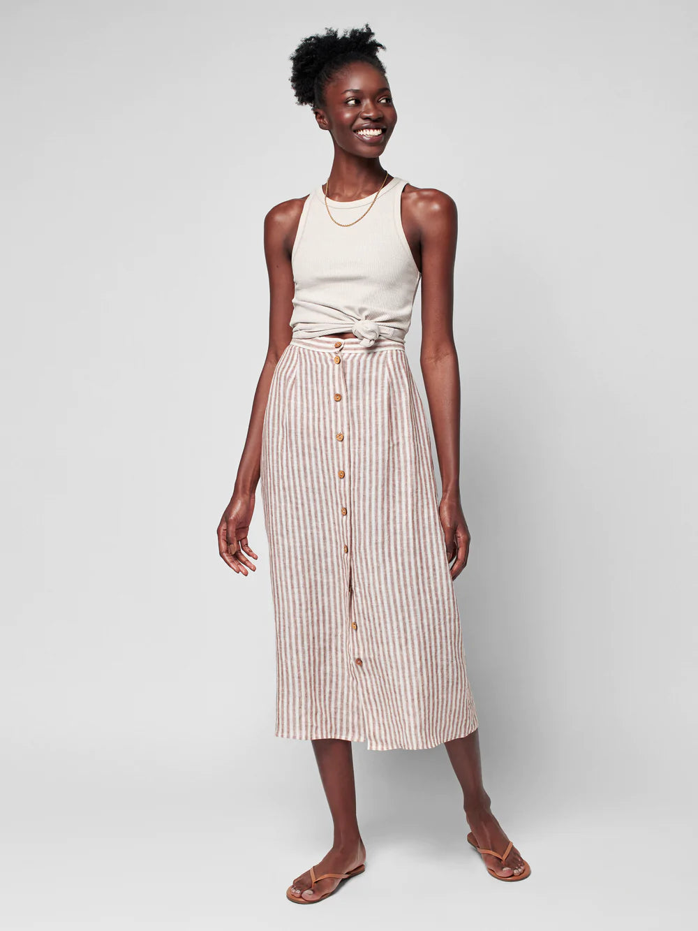 H&m sales linen skirt