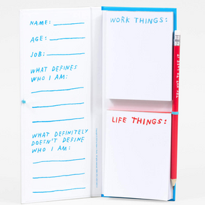 Adam J. Kurtz Work/Life Balance Ledger Notepad