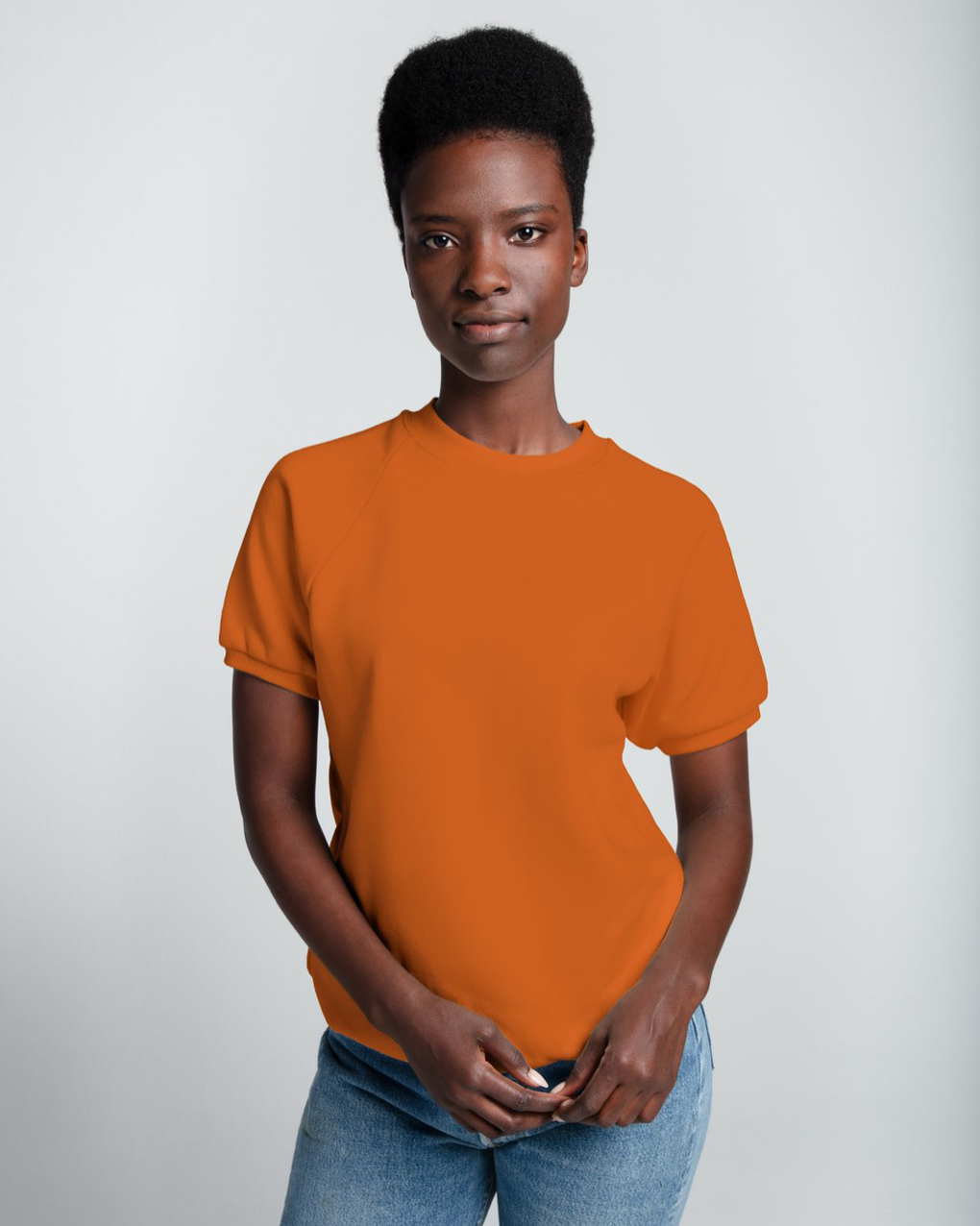 x karla The Short Sleeve Sweatshirt in Bronze - FINAL SALE