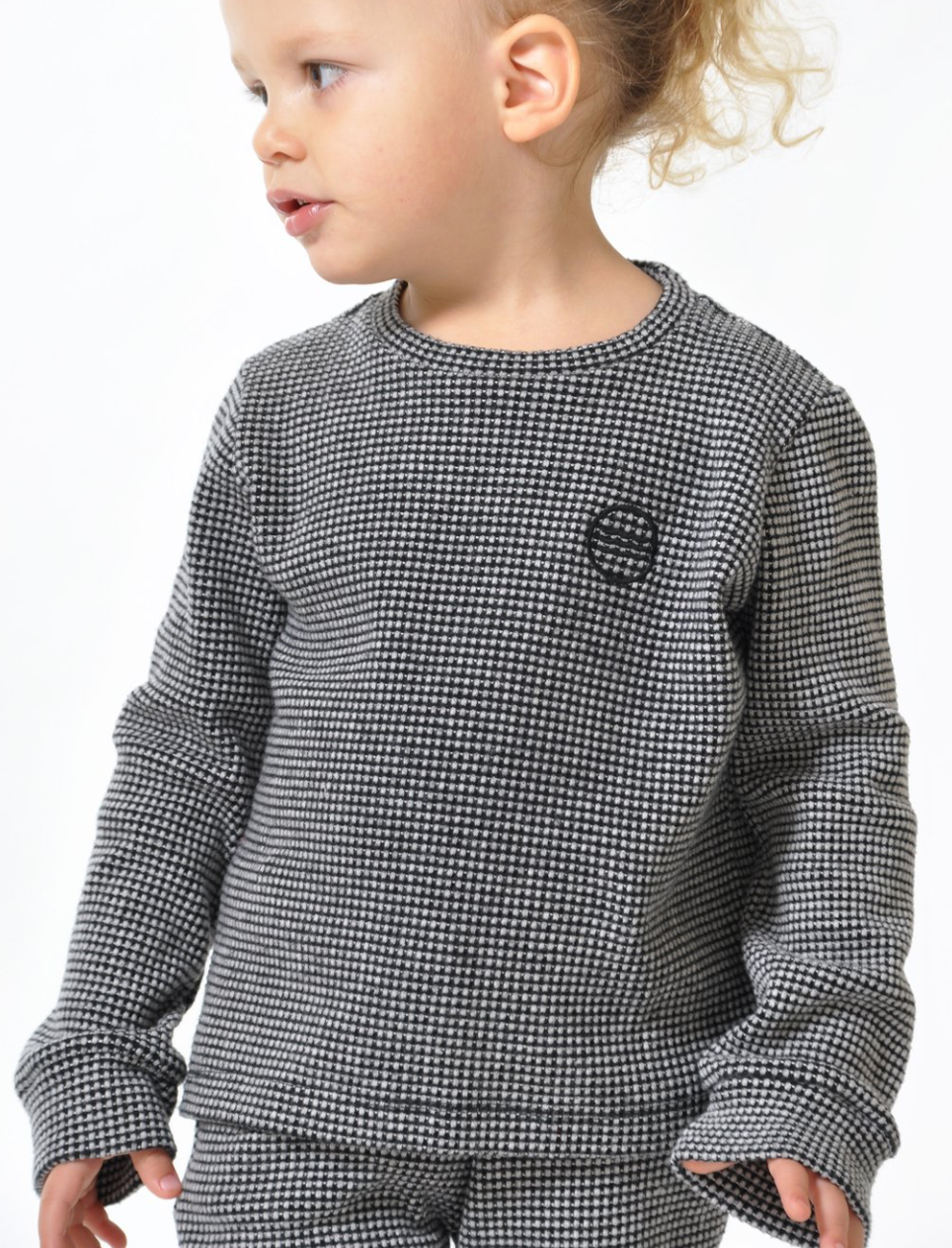 Sol Angeles Kids Twilight Thermal L/S Crew in Black - FINAL SALE