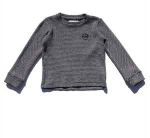Sol Angeles Kids Twilight Thermal L/S Crew in Black - FINAL SALE