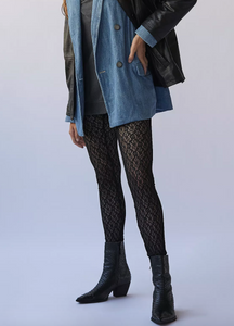 Free People Layered In Lace Legging in Black