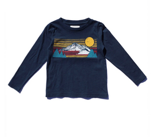 Sol Angeles Kids Sierra L/S Crew in Indigo