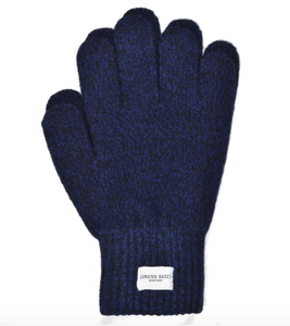 Curated Basics Navy Marled Wool Glove