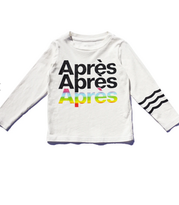 Sol Angeles Kids Apres L/S Crew in Dirty White - FINAL SALE