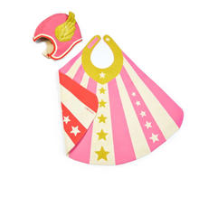 Load image into Gallery viewer, Lovelane Pink Cape and Hat Hero Set