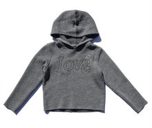 Load image into Gallery viewer, Sol Angeles Kids Love Crop Hoodie in Heather - FINAL SALE
