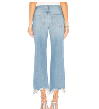 Load image into Gallery viewer, Free People Maggie Mid-Rise Straight in Paradise Blue - FINAL SALE