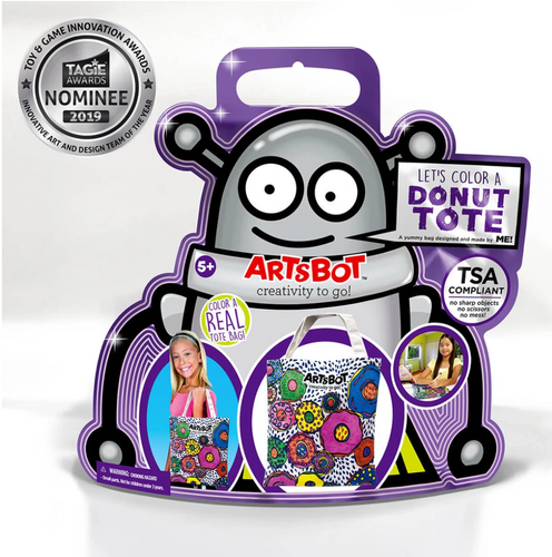 Artsbot Make Your Own Donut Tote Bag
