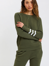 Load image into Gallery viewer, Sol Angeles Waves Essential Coastal Pullover in Olive - FINAL SALE