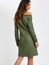 Load image into Gallery viewer, Sol Angeles Roma Slouch Dress in Olive - FINAL SALE