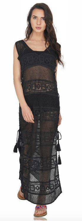 America & Beyond Jade Lace Maxi-Cover Up - FINAL SALE