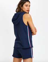 Load image into Gallery viewer, Sol Angeles Sol Flag Tank Hoodie in Indigo - FINAL SALE