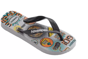 Havaianas Kid's Holographic in Ice Grey - FINAL SALE