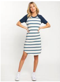 Sol Angeles Retro Stripe Raglan Dress - FINAL SALE