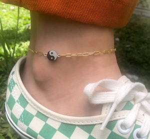 Kris Nations Ying & Yang Anklet