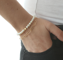 Load image into Gallery viewer, Kris Nations Freshwater Pearl Happy Beaded Bracelet