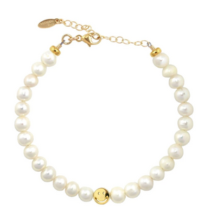 Kris Nations Freshwater Pearl Happy Beaded Bracelet