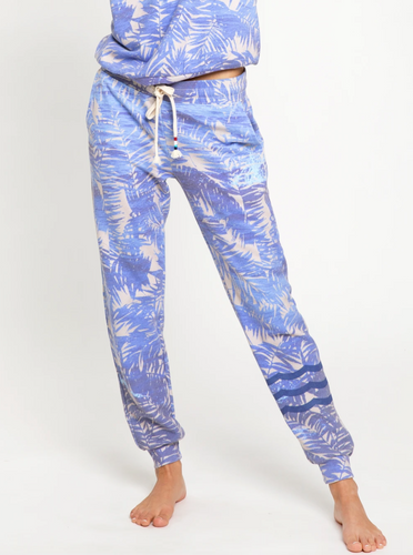 Sol Angeles Cobalt Floral Jogger - FINAL SALE