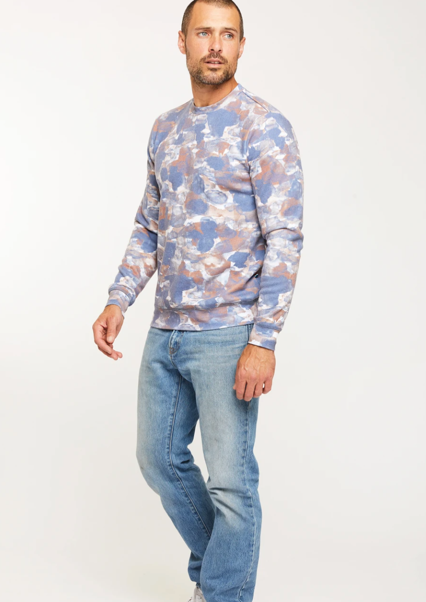 Sol Angeles Mens Watercolor Camo Sweatshirt - FINAL SALE